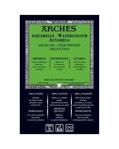 Arches 22 x 30 300 Lb./640g Cold Press Watercolor Sheets, Natural White, UPC Labeled 5-Pack