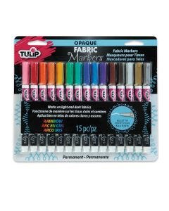 Fabric paint crayons.