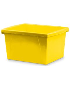 Storex Storage Bins, 5-1/2 Gallon, Assorted Colors, Case of 6