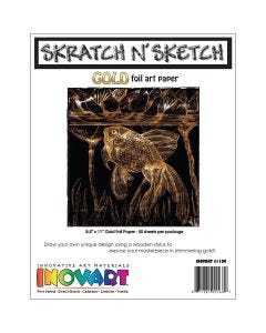 Scratch-Art Gold & Silver Foil Paper - Set of 10