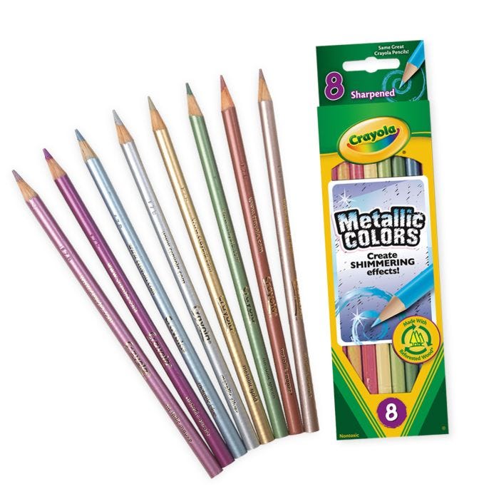 Crayola Crystal Effects Window Marker Set, 8-Colors