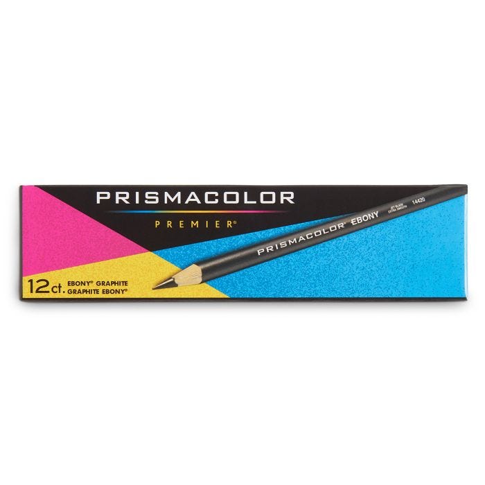 Prismacolor® Ebony Black Drawing Pencils - Box of 12