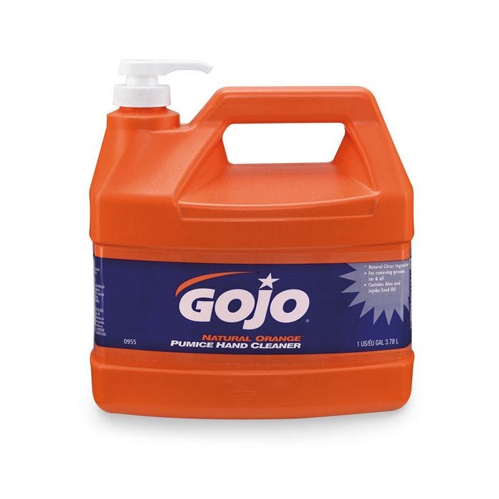 School Health GOJO Orange Hand Cleaner with Pumice - 1 Gallon
