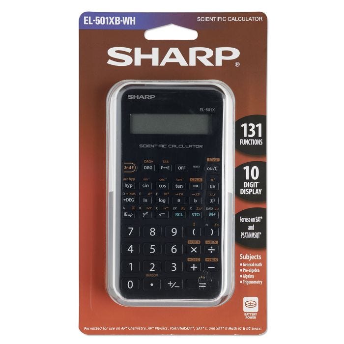 Sharp® EL-501X Basic Scientific Calculator