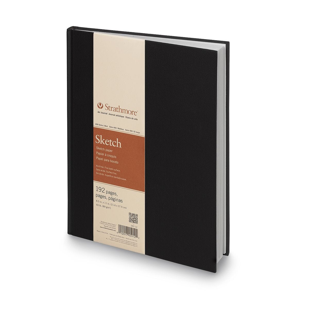 Strathmore® 400 Series Hardbound Sketchbook - 192 Pages - 8-1/2 in. x 11  in. - 60 lb.