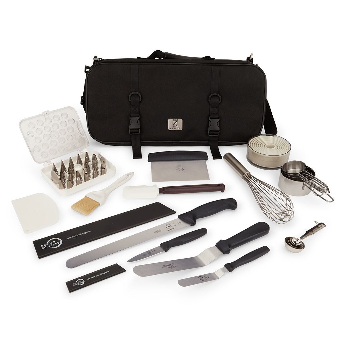 Mercer Pastry Chef Knives And Tools in Chef Bag