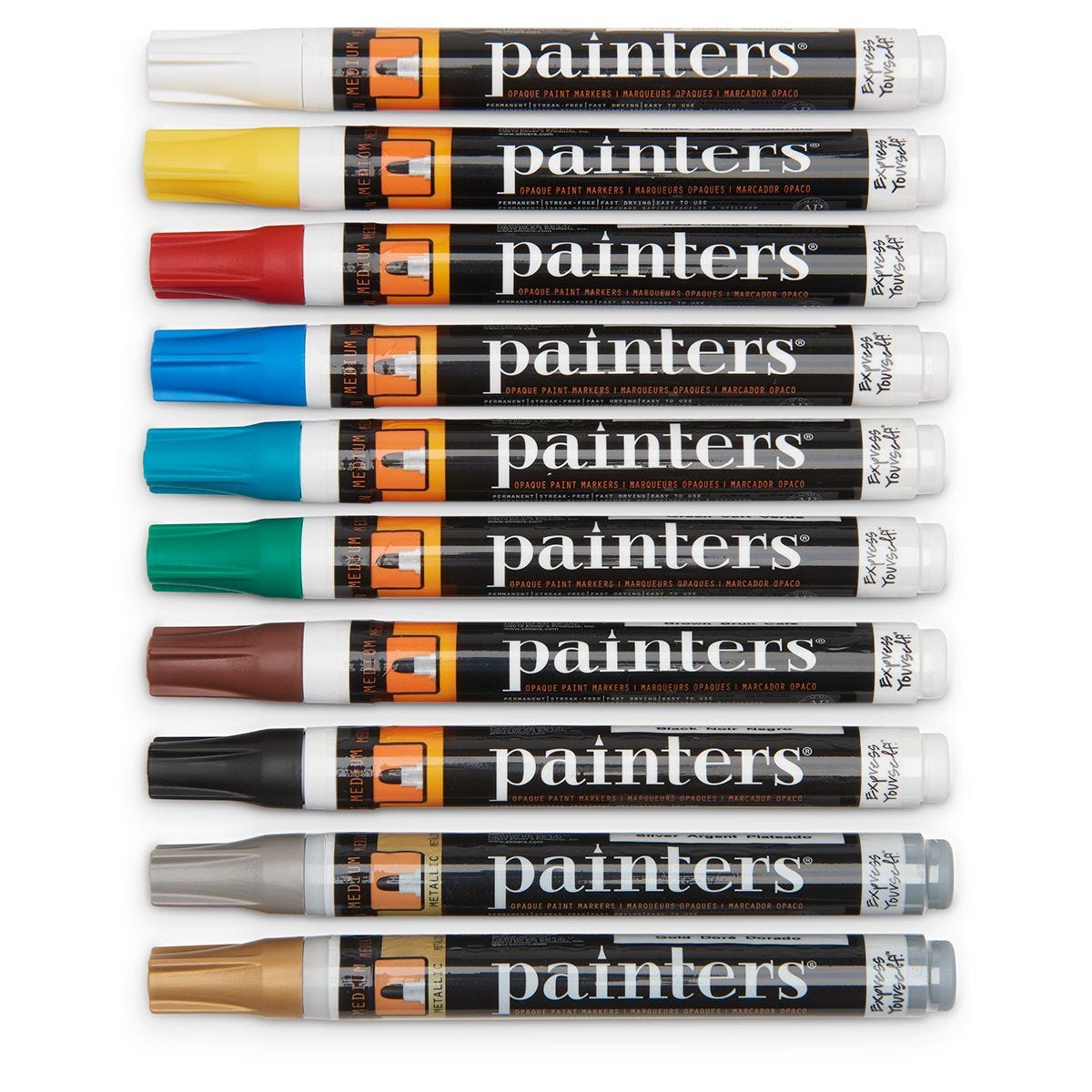 Set of 5 Empty Refill Paint Markers Blank Refillable Paint Pens Empty  Refillable Marker for Painting, Transparent Pen Tube, Fill with Your Own  Art