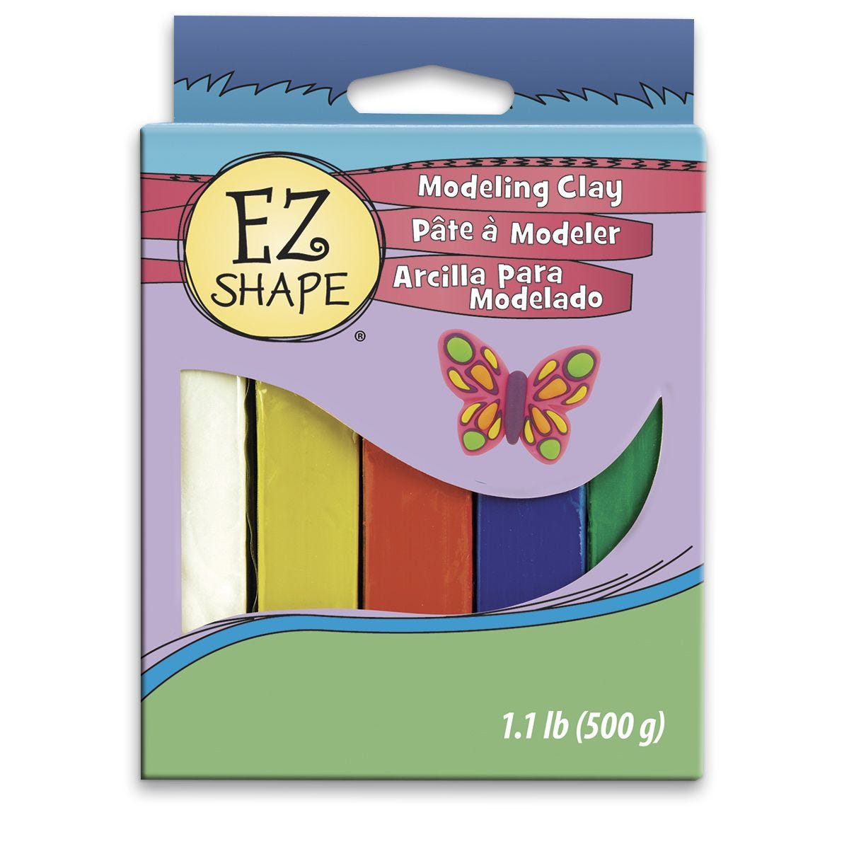 Hello Hobby EZ Shape 1 lb. Non-Drying Primary Modeling Clay 