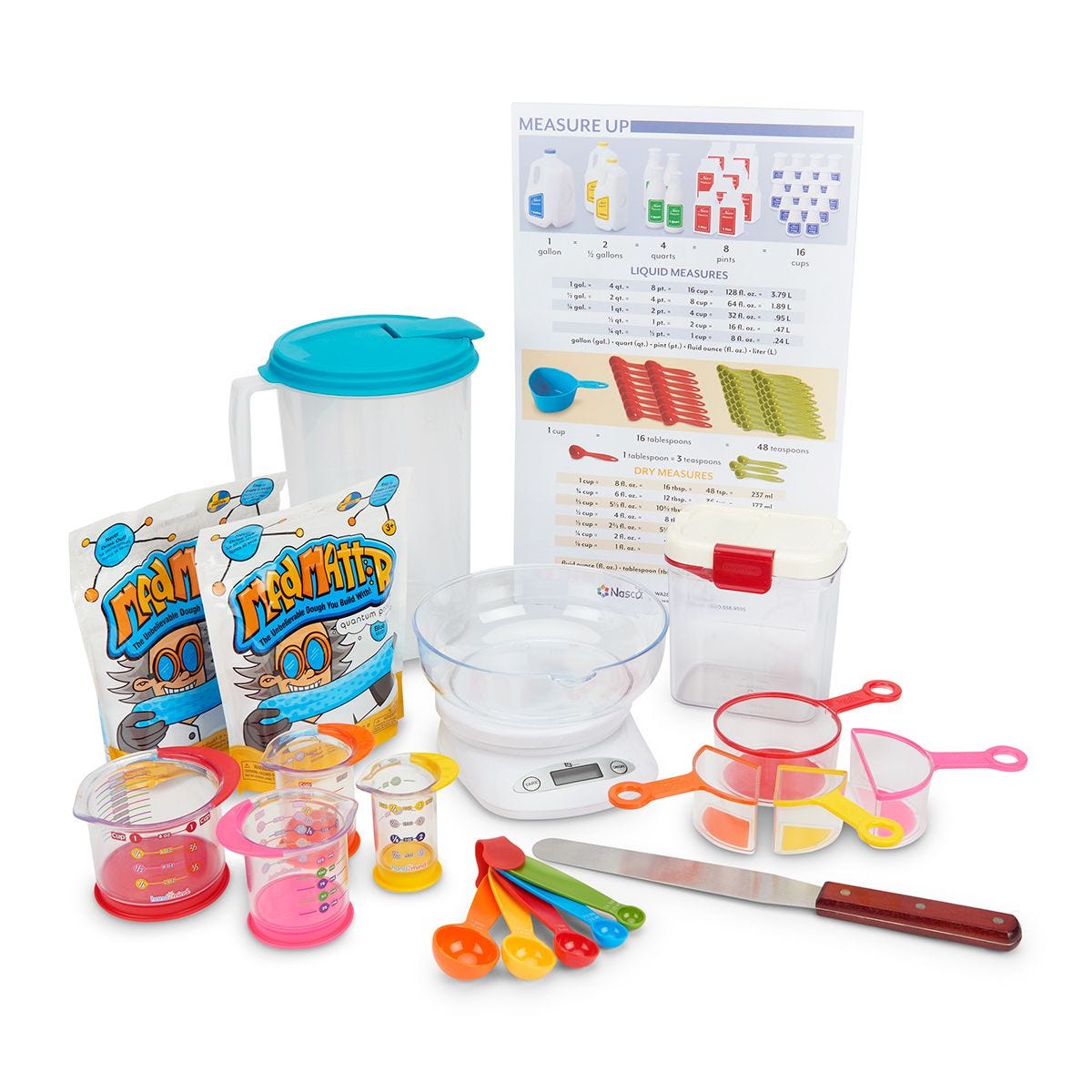 Rainbow Fraction Liquid Measuring Cups