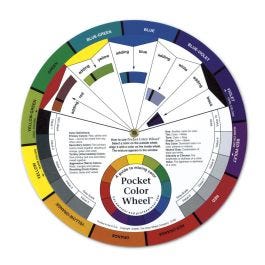 Pocket Color Wheel™ with Gray Scale - 5-1/8 in. dia. - Pkg. of 12