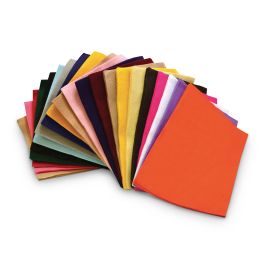 Polyester Felt - Pkg. of 100, 9 in. x 12 in. Assorted Colors