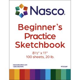 Nasco Practice Sketchbooks, 100 Sheets per Sketchbook - Pack of 48