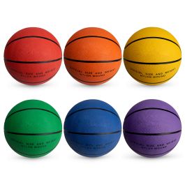 Nasco Colored Basketballs, 6 Balls - Mens Size 7