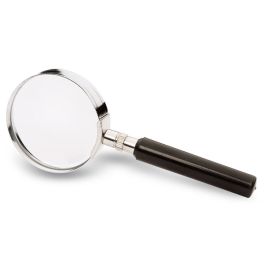 Round Glass Magnifier with Chrome Rim