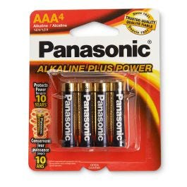 Panasonic® Alkaline Plus Power Batteries - Pack of 4 AAA