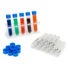 Nasco Safe Test Tubes and Rack - 15 Tubes