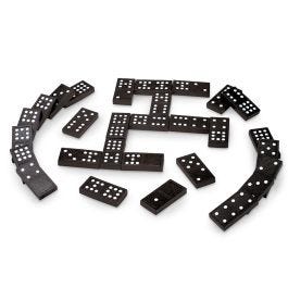 Double-Nine Wooden Dominoes